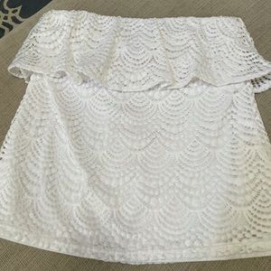 Like new, white tube top
